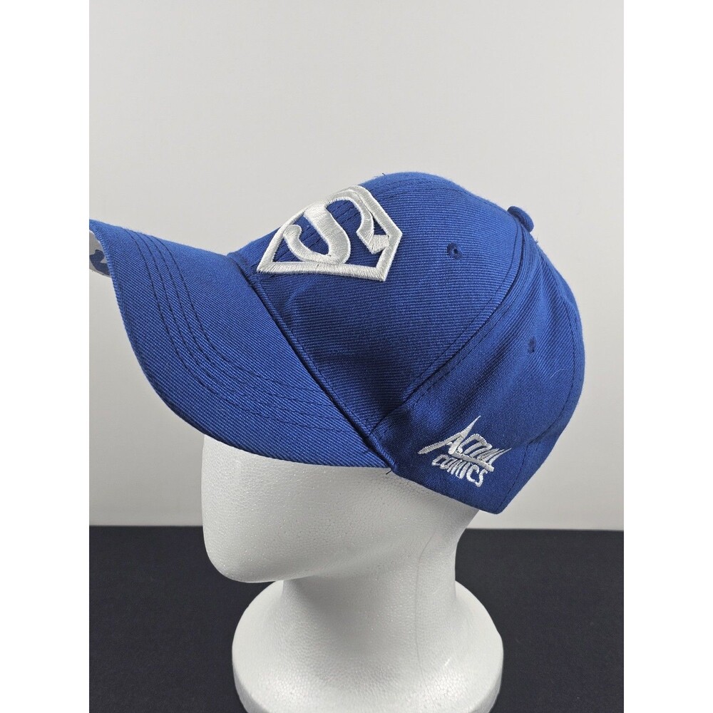 Amoil Comics Superman Logo Flexfit Blue White Hat Cap Unisex Adjustable Snapback